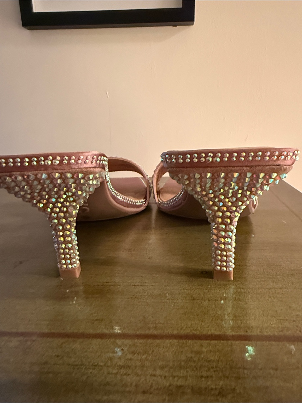 INC International Concepts Crystal Embellished Slide Heels - Picture 7 of 11